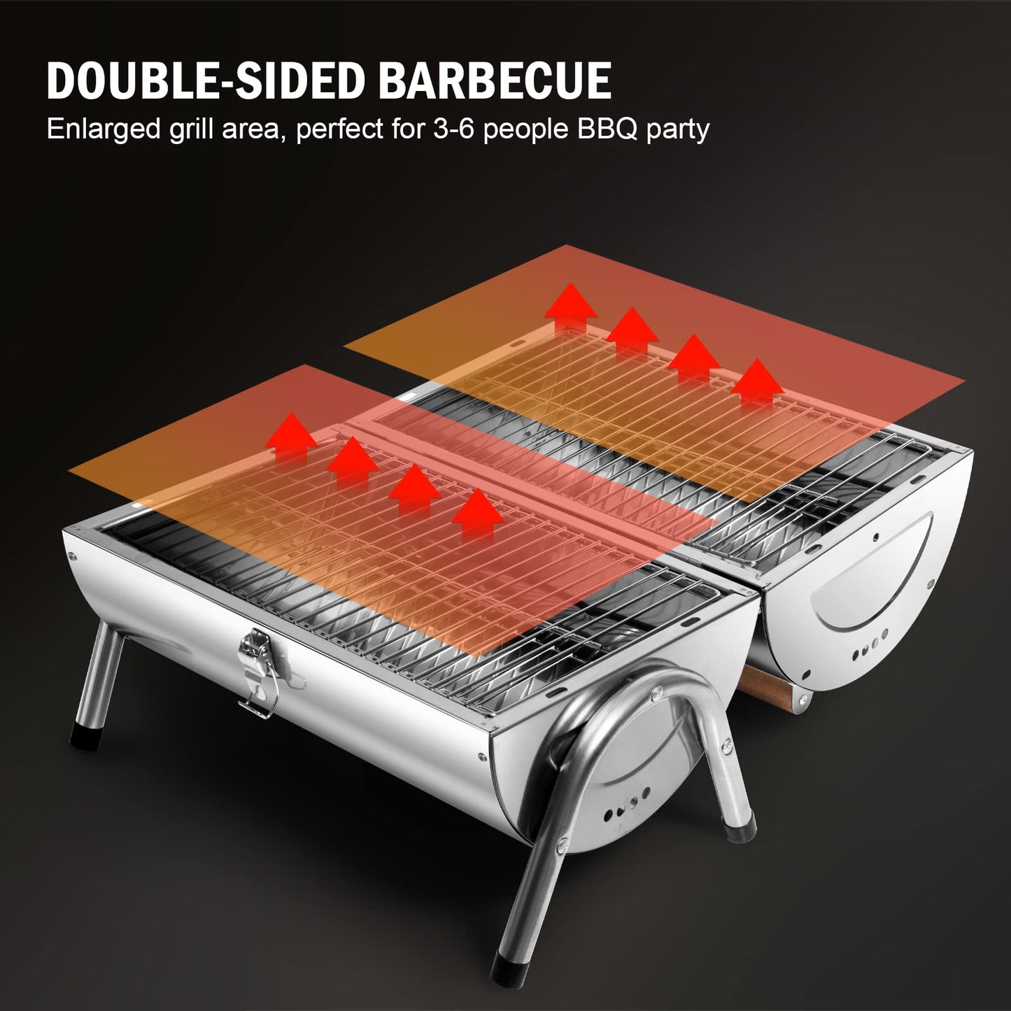 SunJas Barbacoa Portátil 2 en 1