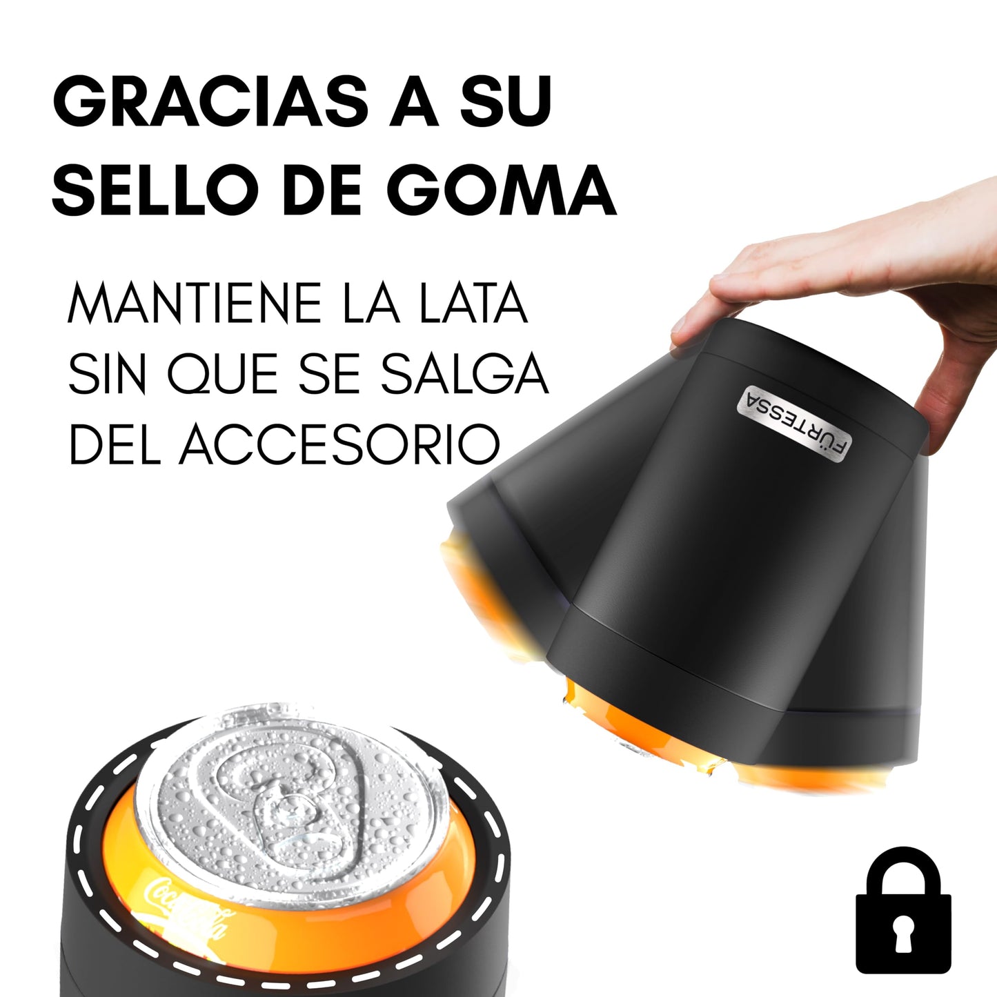 Enfriador de latas de 330ML (Negro)
