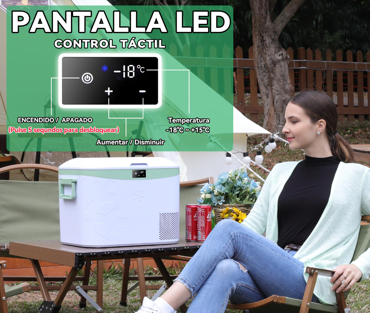 BINGI Nevera Portátil Eléctrica 18L