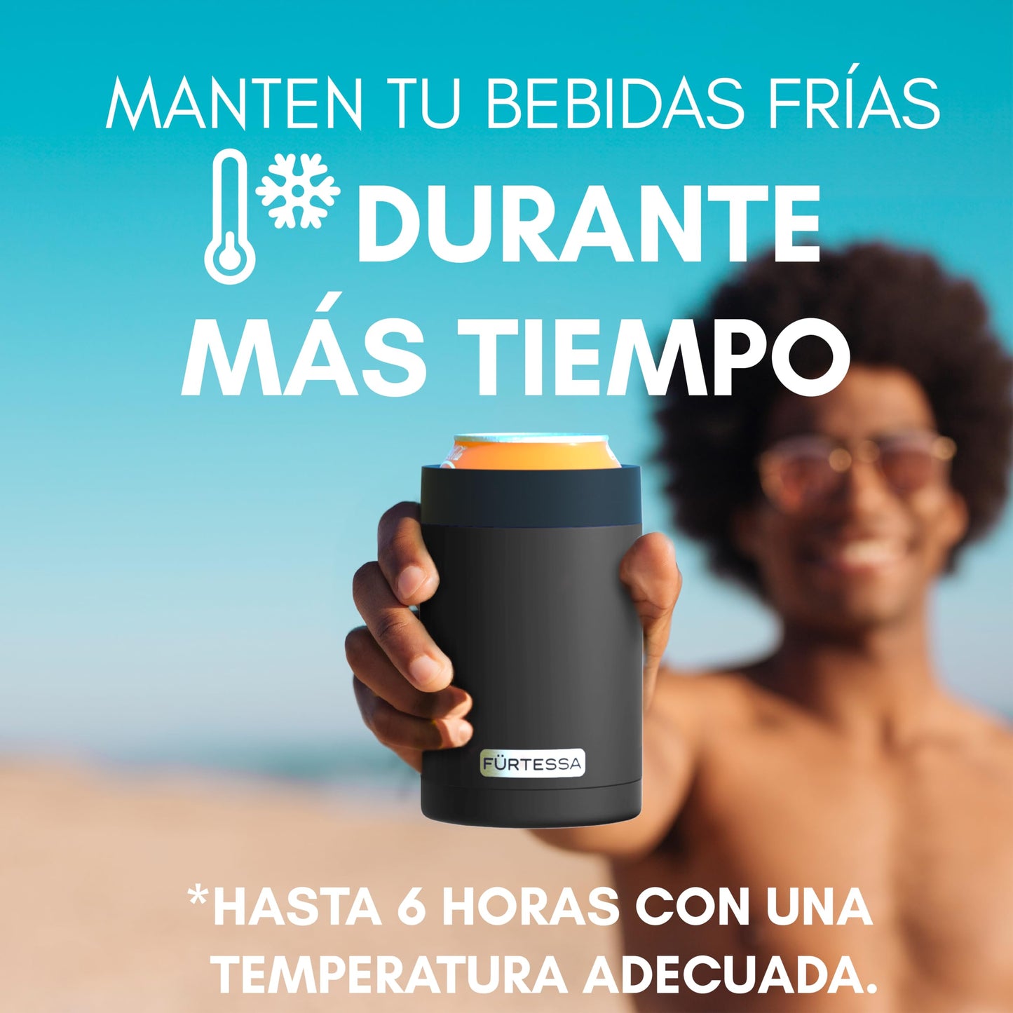 Enfriador de latas de 330ML (Negro)