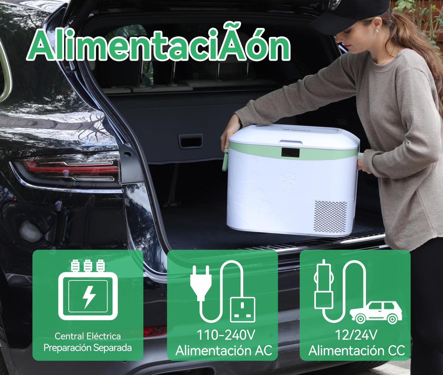 BINGI Nevera Portátil Eléctrica 18L