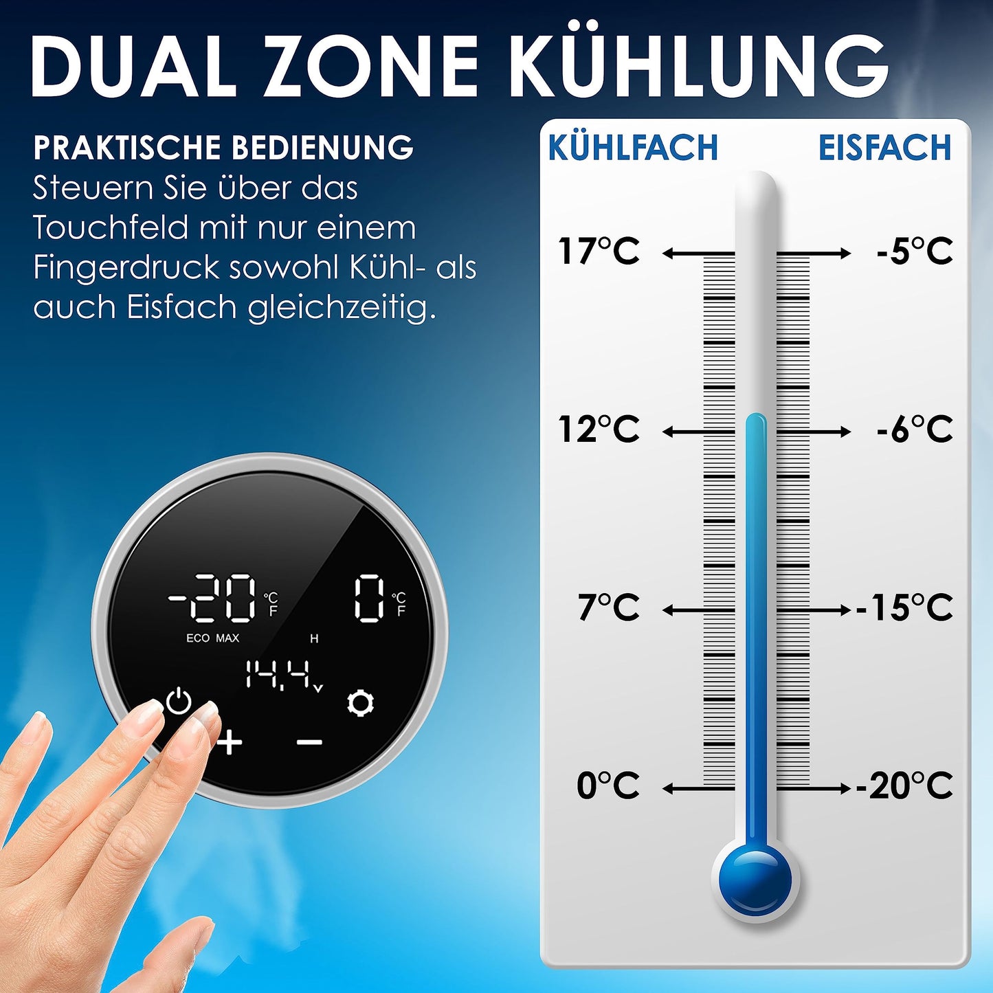 KESSER® Nevera Eléctrica de Compresor 49L