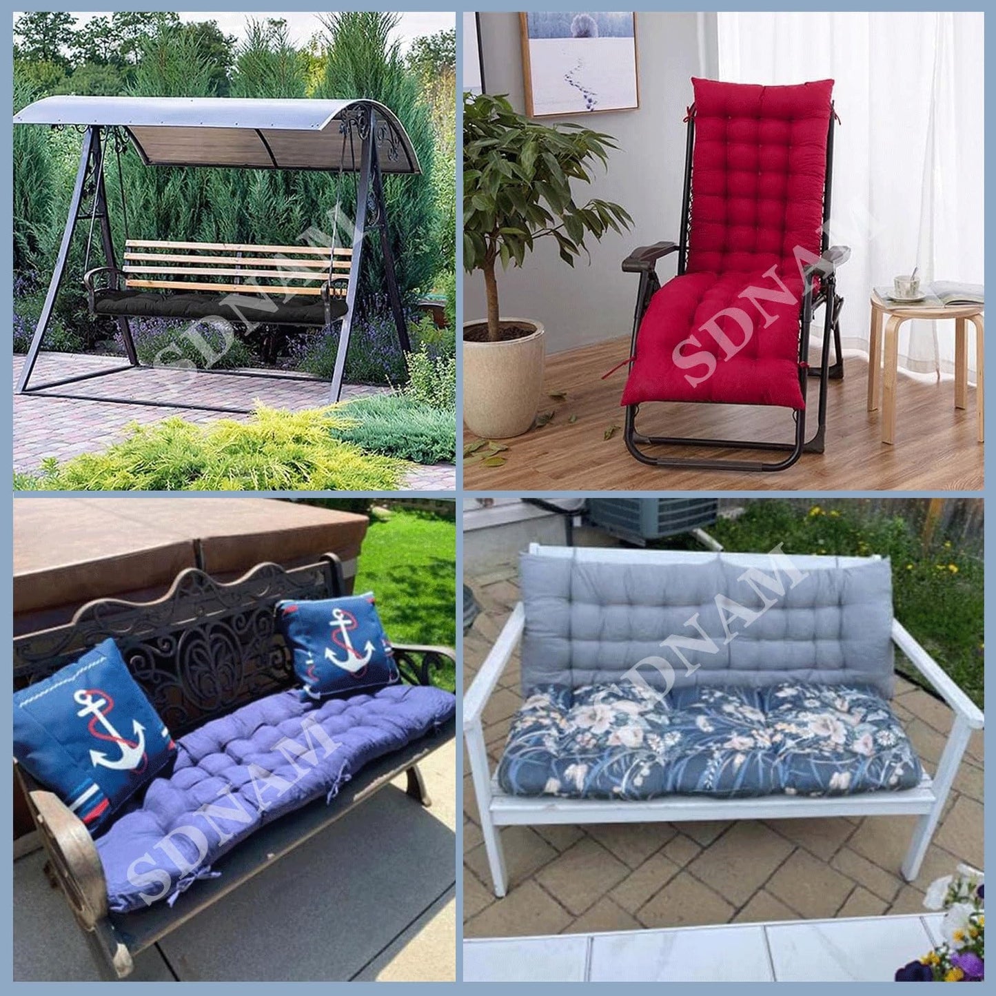 Sun Lounger Cushion 155x48cm
