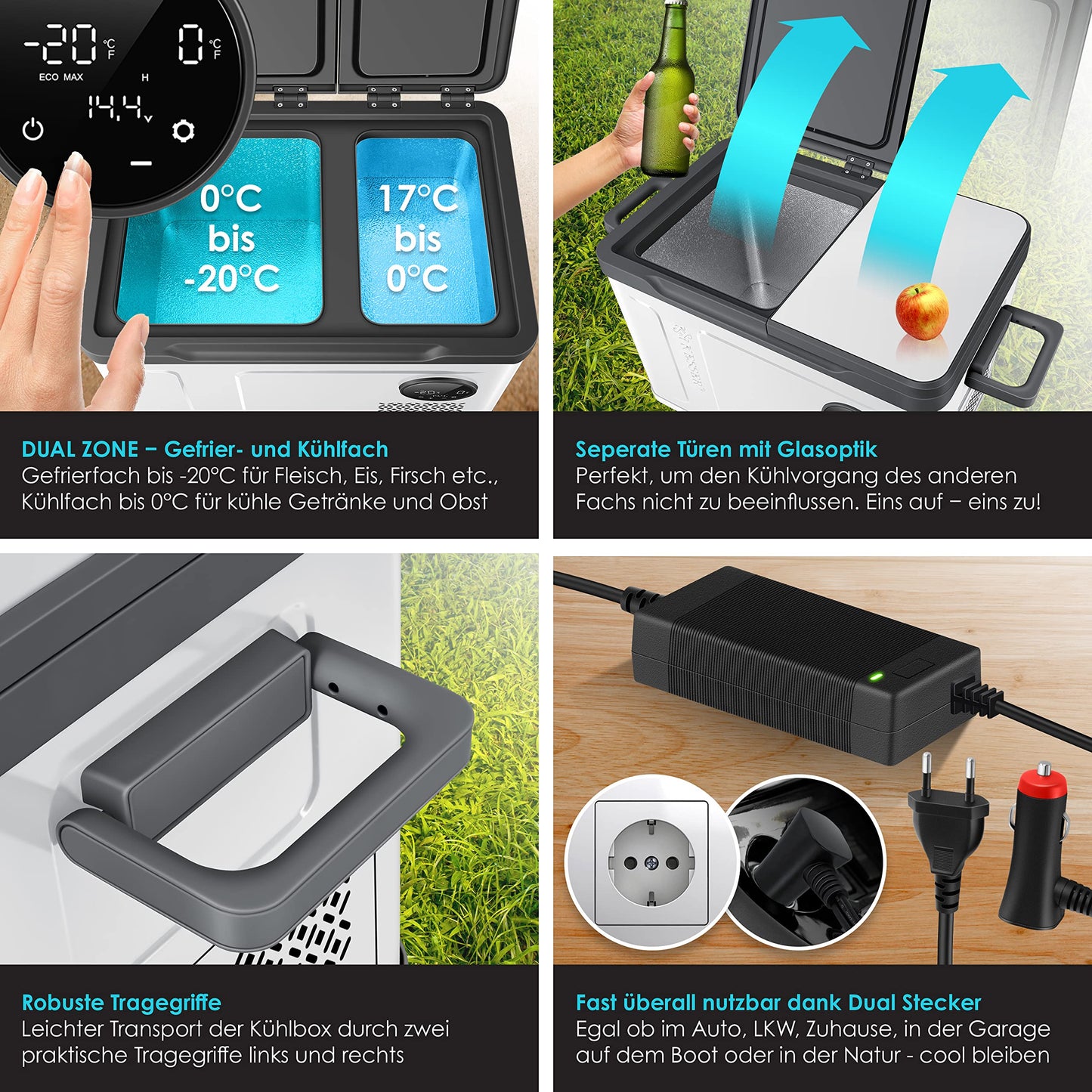 KESSER® Nevera Eléctrica de Compresor 49L