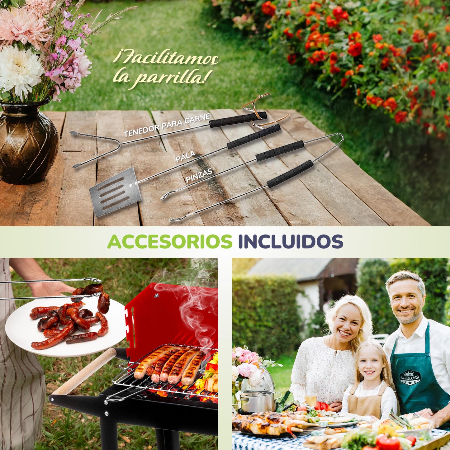 Five-Star Grill&Chill Barbacoa de Carbón GC0010