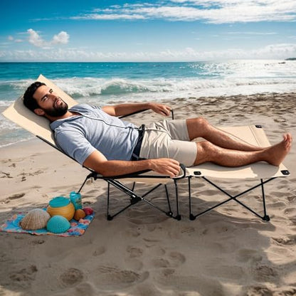 Foldable Reclining Patio Lounge Chair