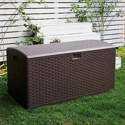 Amazon Basics Arcón para Exteriores 375L Marrón