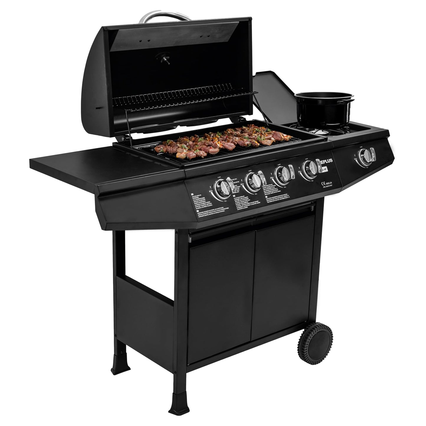 Amig Barbacoa de Gas Fireplus 4+1 Negra